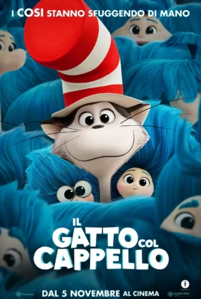 Il poster del film di animazione Il gatto col cappello.
