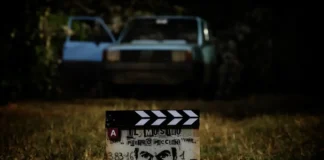 La foto del ciak della sere Netflix Il Mostro: Pietro Pacciani.