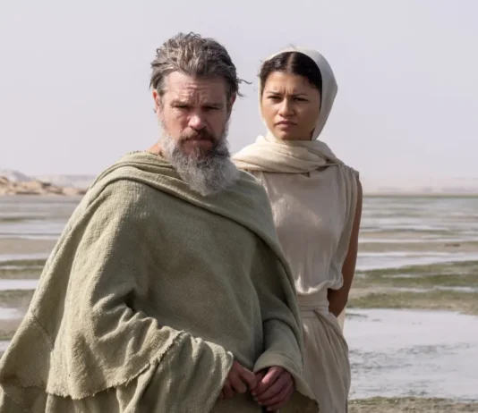 Matt Damon e Zendaya nel film Odissea.