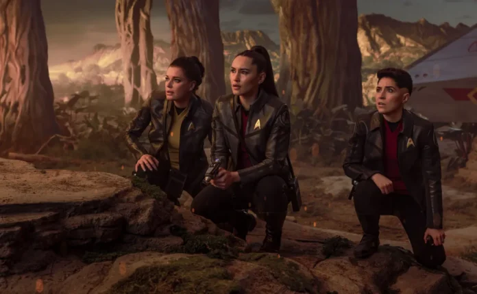 Paramount.plus.luglio.2026.cover Una scena dalla serie Star Trek: Strange New World.