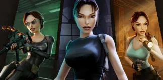La key-art deli videogame Tomb Raider IV-VI Remastered.