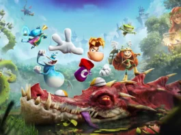 La key-art del videogame Rayman Legends Retold.