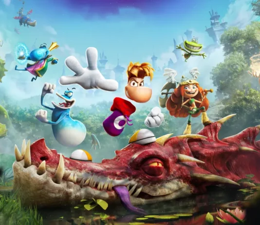 La key-art del videogame Rayman Legends Retold.