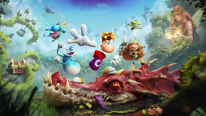 Rayman.legends.retold.cover La key-art del videogame Rayman Legends Retold.
