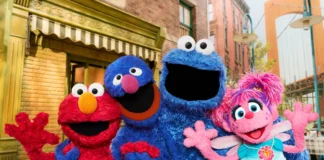 I protagonisti della serie Netflix per bambini Sesame Street.