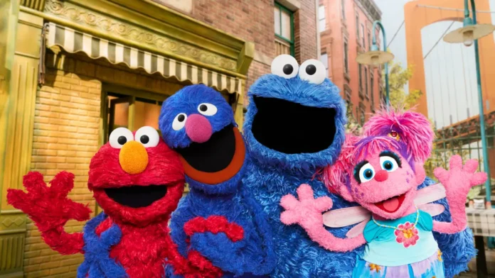 I protagonisti della serie Netflix per bambini Sesame Street.