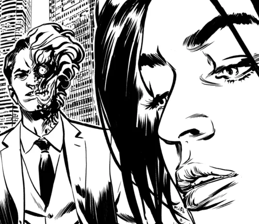 La locandina della mostra Spade e pallottole: I conflitti identitari nei fumetti di John Ridley.