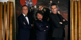 C. De Sica, Lillo Petrolo e P.Calabresi nel film Spie per caso.