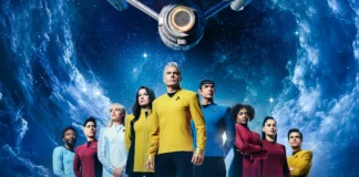 La key art della stagione 4 della serie Star Trek: Strange New Worlds.