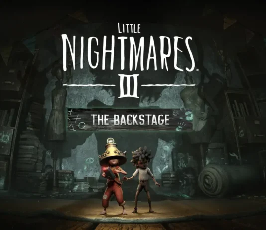 La key-art del DLC Little Nightmares III: The Backstage.