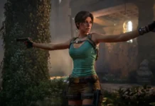 Lara Croft nel videogame Tomb Raider: Legacy of Atlantis.