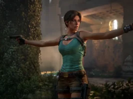 Lara Croft nel videogame Tomb Raider: Legacy of Atlantis.