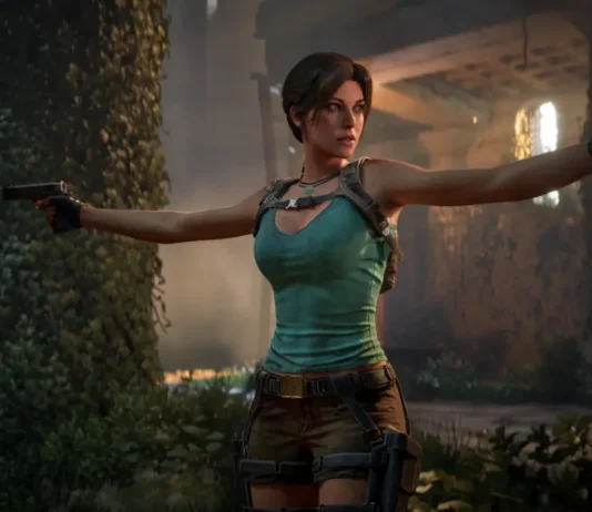 Lara Croft nel videogame Tomb Raider: Legacy of Atlantis.