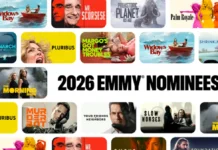 Apple TV domina gli Emmy Awards 2026 con 89 nomination: Widow’s Bay e Pluribus guidano le candidature In foto le key-art delle serie Apple TV nominate agli Emmy 2026.