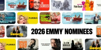 In foto le key-art delle serie Apple TV nominate agli Emmy 2026.