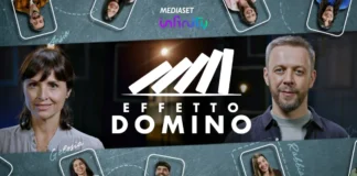 La key-art della docu-serie Effetto Domino.