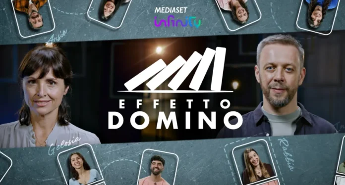 La key-art della docu-serie Effetto Domino.