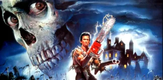 In foto il protagonista dell'horror L'armata delle tenebre.