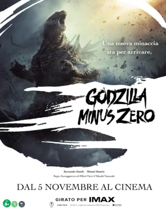 Il primo poster italiano del film Godzilla Minus Zero.