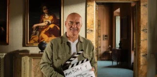 Luca Zingaretti sul set della serie Il Metodo Paraldi.