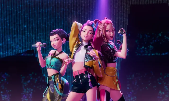 Una scena dal film Netflix KPop Demon Hunters.
