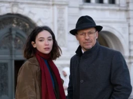 Matilda De Angelis e Stefano Accorsi nel thriller La lezione.