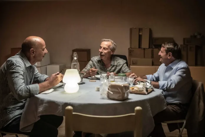 Aldo, Giovanni e Giacomo nel film Magari un'altra volta.