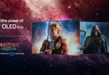 LG e Prime Video celebrano Masters of the Universe: arrivano la Creator Original Picture Mode e il comando vocale “A me il potere!” In foto il TV LG e il film Masters of Universe.