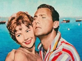 Sylva Koscina e Alberto Sordi nel poster del film Racconti d'estate.