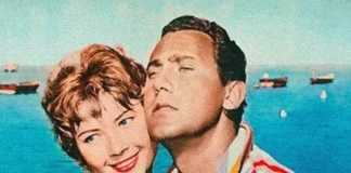 Sylva Koscina e Alberto Sordi nel poster del film Racconti d'estate.