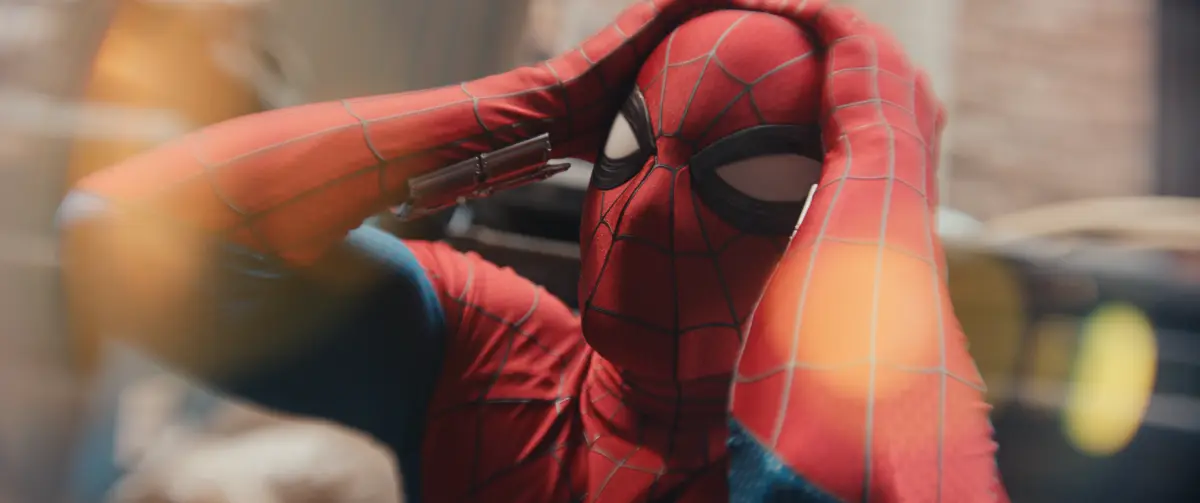 Tom Holland nel film Spider-Man Brand New Day.