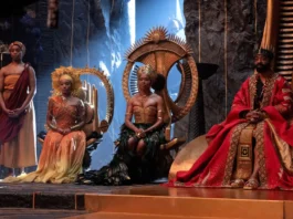 Una scenda dal film fantasy Il Regno di Orïsha.