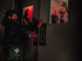 Una scena dall'horror Resident Evil.