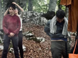 Una foto dal set dell'horror di Mattia Riccio "Sanguara".