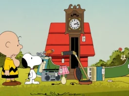 Una scena dallo speciale Appl TV Snoopy presenta: sei a casa, Snoopy.