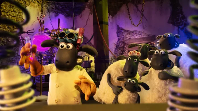 Una scena dal film Shaun, Vita da pecora: Operazione Z.U.C.C.A.
