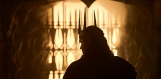 Una scena dalla stagione 3 della serie Il Signore degli Anelli: Gli Anelli del Potere.
