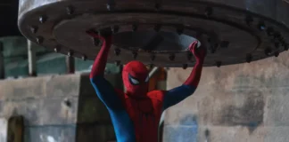 Tom Holland nel film Spider-Maan: Brand New Day.