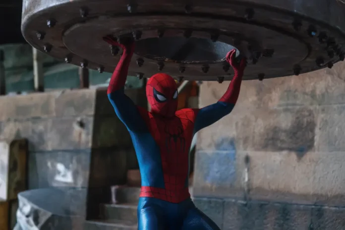 Tom Holland nel film Spider-Maan: Brand New Day.