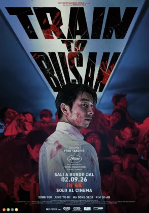 Il poster dell'edizione 4k dell'horror Train to Busan.