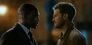 Anthony Mackie e Jamie Dornan nella serie Apple TV 12 12 12.