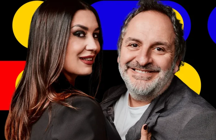 La key art di Comedy Central Presents con i comici Scintilla e Camba.