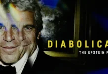 La key-art del documentario Diabolical: The Epstein Files.