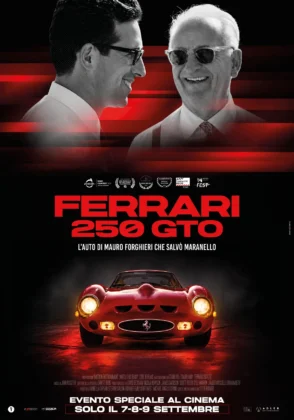 Il poster del documentario Ferrari 250 GTO - L&rsquo;auto di Mauro Forghieri che salv&ograve; Maranello.