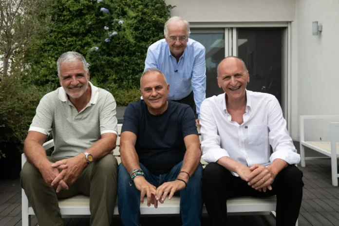 Giorgio Gherarducci, Marco Santin, Carlo Taranto e Walter Veltroni.