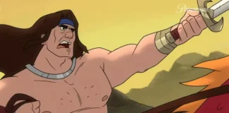 Il personaggio di Ax Battler nella serie Paramount+ Golden Axe.
