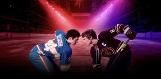 La key-art della serie HBO Max Heated Rivalry.