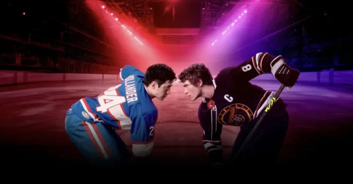 La key-art della serie HBO Max Heated Rivalry.