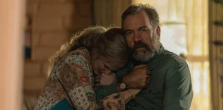 Maxine Peake e Brendan Cowell nella serie Last Seen.