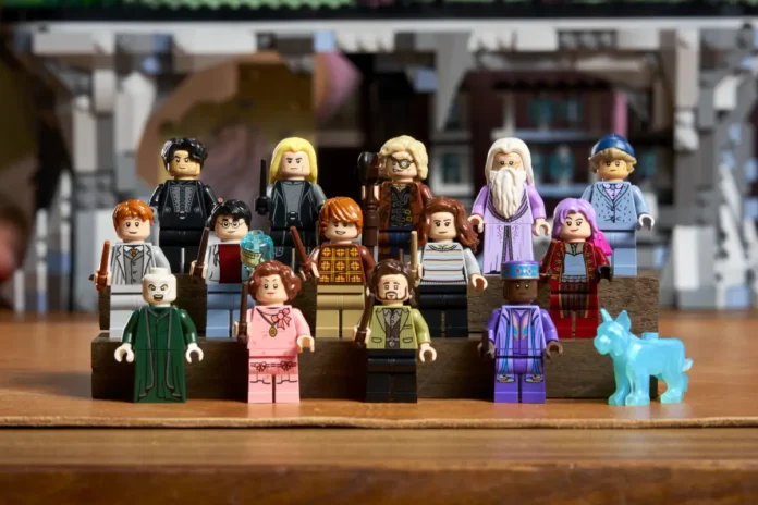 In foto i personaggi del set LEGO Harry Potter Ministero della Magia – Edizione del collezionista.